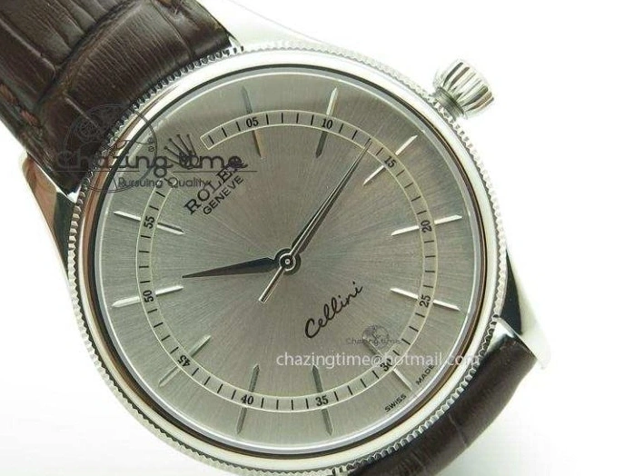 MiroTime 0117 Cellini 50509 SS Sliver Dial On Brown Leather Strap A2813 BP Maker OnTrend 4036